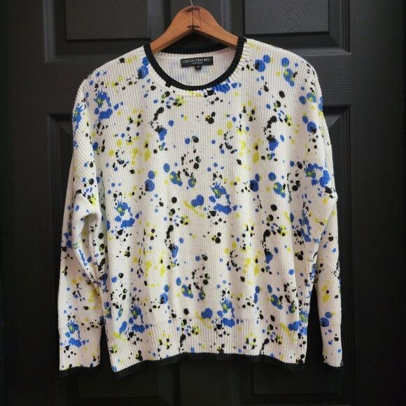 Central Park West Sz. M Mila Pullover - Lime Combo - Picture 3 of 11